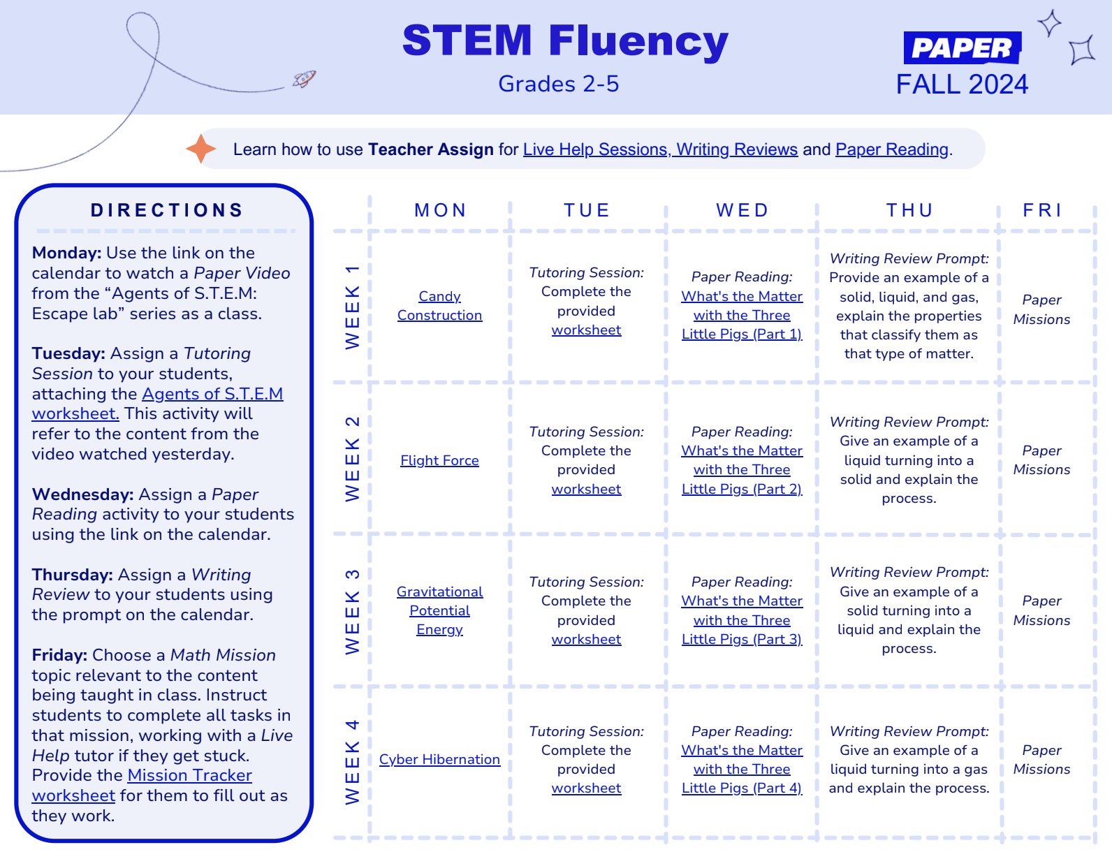 Nov Stem Fluency 2-5